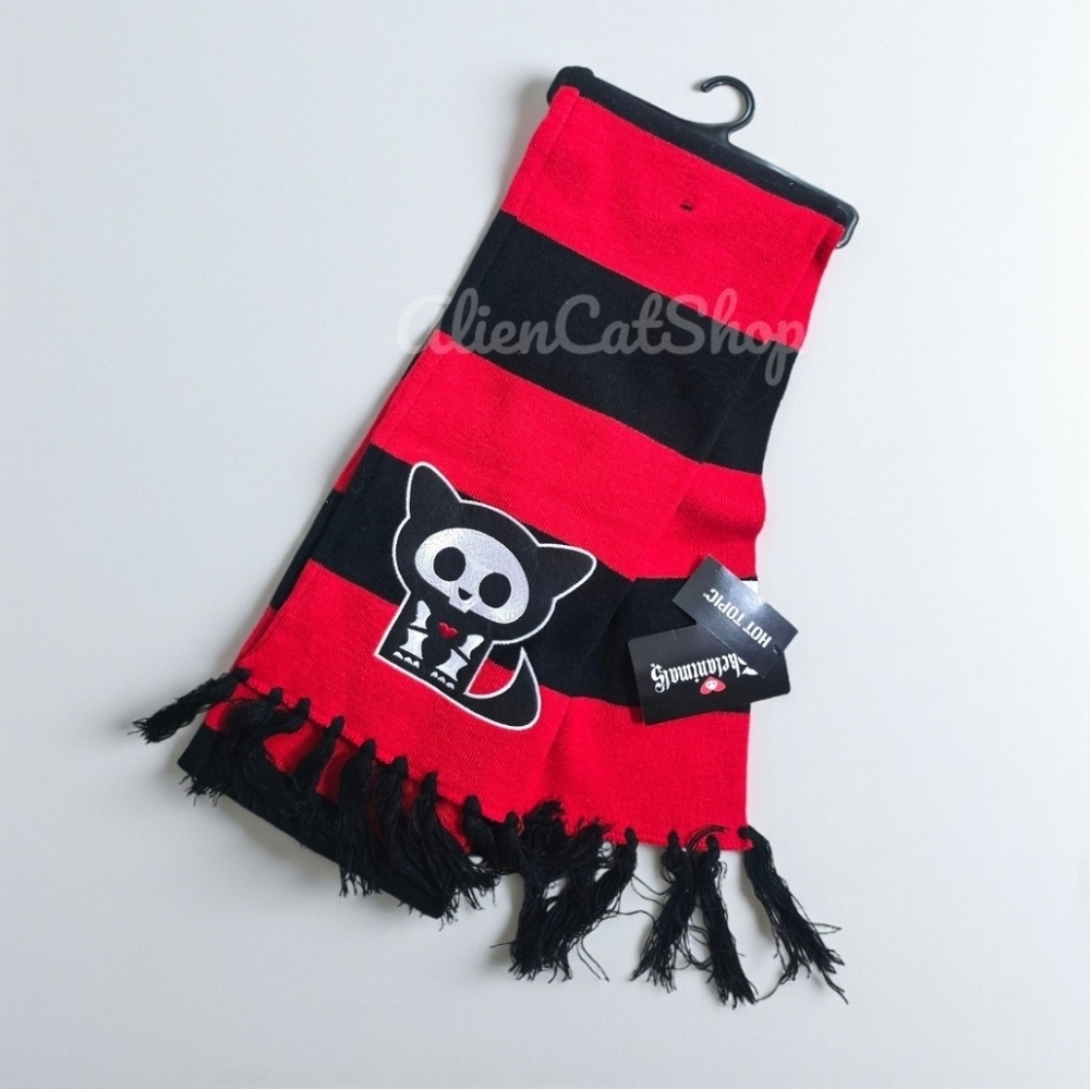 **NEW** Skelanimals Stripe Scarf Hot Topic